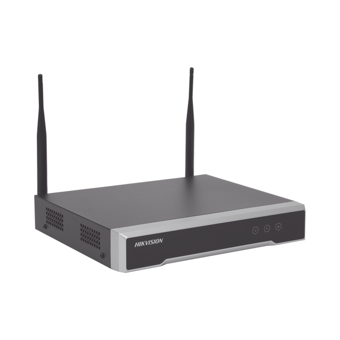 NVR 4 Megapíxel / 4 canales IP / 1 Bahía de Disco Duro / 2 Antenas Wi-Fi / Salida de Vídeo Full HD
