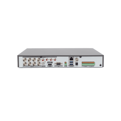 DVR 8 Canales TURBOHD + 8 Canales IP / 8 Megapíxel (4K) / ACUSENSE / Reconocimiento Facial / Alarmas I/O