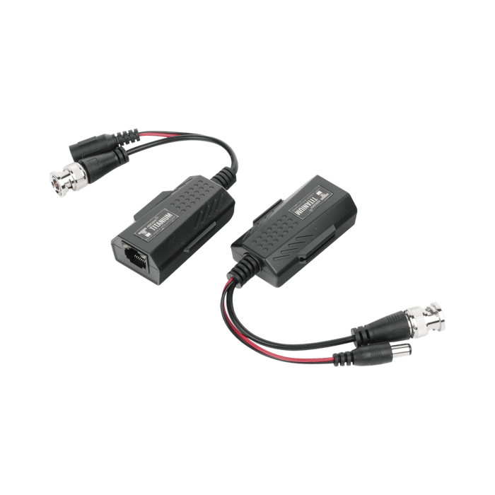Kit de transceptores activos con conector para alimentación (12V/24Vcc/AC) TurboHD