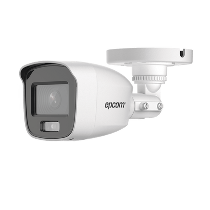 [ColorVu] Cámara Tipo Bala TURBOHD 2 Megapíxel (1080p) / Micrófono Integrado / Imagen a color 24/7 / Lente 2.8 mm / METAL / Exterior IP66