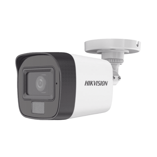 [Dual Light + ColorVu] Cámara Tipo Bala TURBOHD 2 Megapíxel (1080p) / Lente 2.8 mm / 30 mts IR EXIR + 20 mts Luz Blanca / Micrófono Integrado / Gran Angular 101° / Exterior IP67