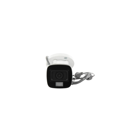 [Dual Light + ColorVu] Cámara Tipo Bala TURBOHD 2 Megapíxel (1080p) / Lente 2.8 mm / 30 mts IR EXIR + 20 mts Luz Blanca / Micrófono Integrado / Gran Angular 101° / Exterior IP67