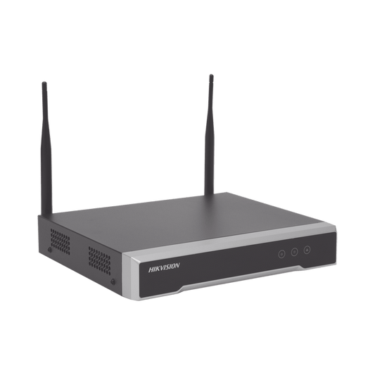 NVR 4 Megapíxel / 4 canales IP / 1 Bahía de Disco Duro / 2 Antenas Wi-Fi / Salida de Vídeo Full HD