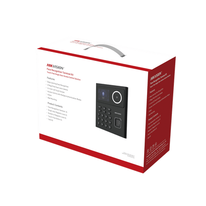 Kit WiFi de Control de Acceso Lite / TODO INCLUIDO con Lector de Rostros / Tarjetas y Huellas / 500 Rostros / HIKConnect / HIK-IA
