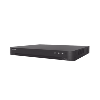 DVR 32 Canales TurboHD + 2 Canales IP / 2 Megapíxel (1080p) Lite / Acusense (Evita Falsas Alarmas) / H.265+ / Salida de Video en Full HD