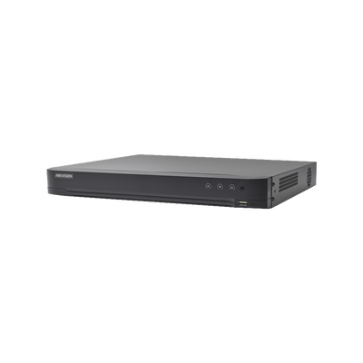 DVR 32 Canales TurboHD + 8 Canales IP / 5 Megapíxel Lite / Acusense / Reconocimiento Facial / 2 Bahías de Disco Duro / H.265+