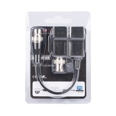 Kit de Transceptores con Terminal Push, Resolución 4K / Menú OSD / Conector 100% cobre